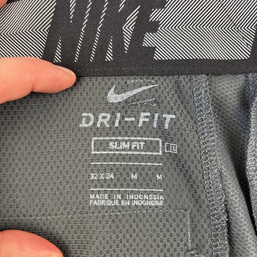NIKE Dri-FIT Slim Fit Mens Golf Pants Size 32/34 Gray Lightweight Stretch Modern